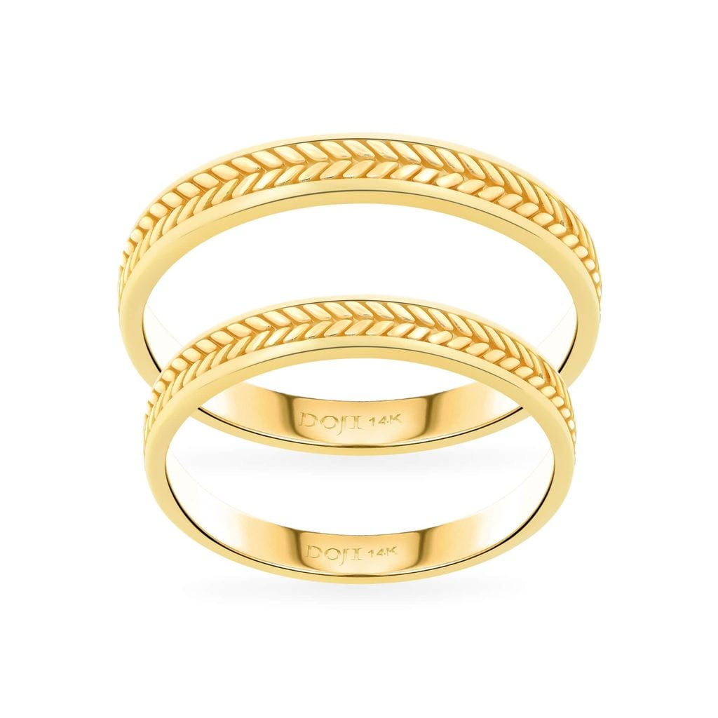 Nhẫn cưới 14K DOJI AWMG011971F1KK1 - AWMG011971F1KK1 