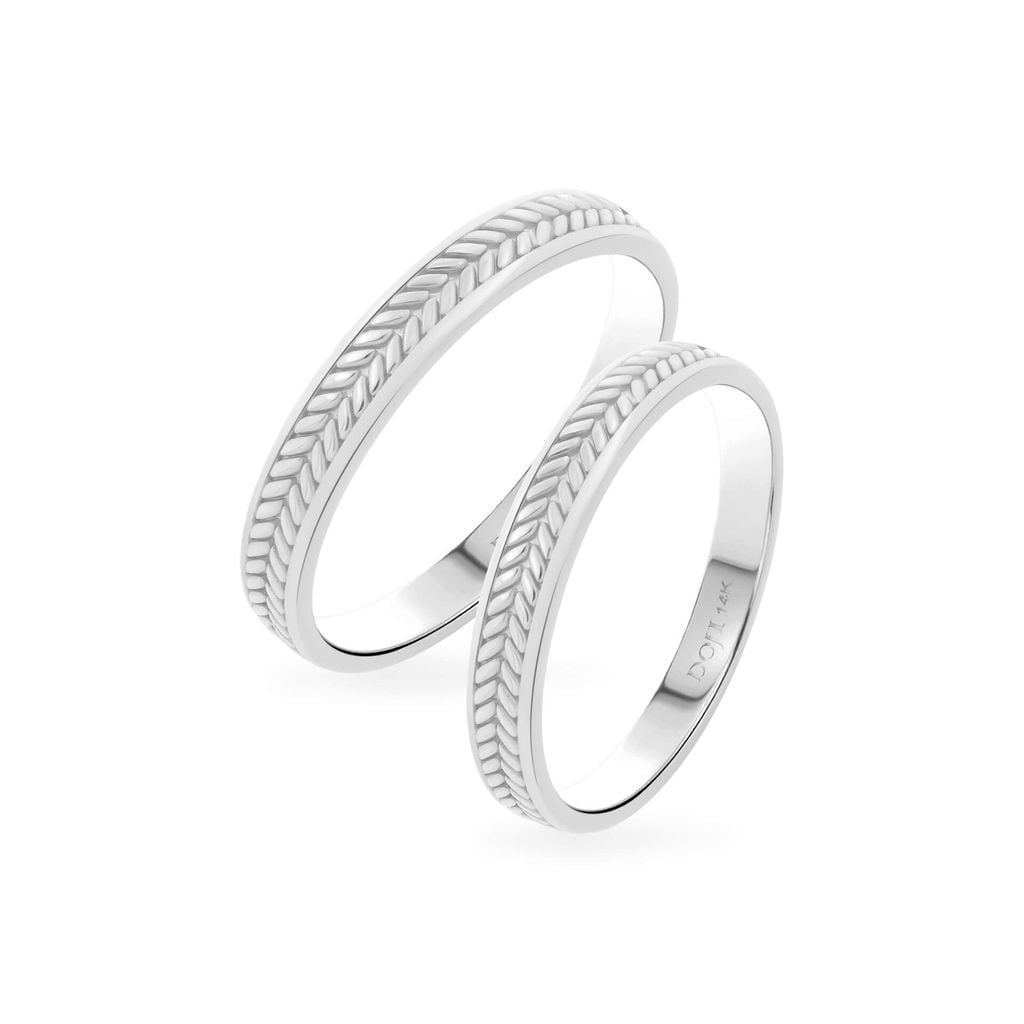 Nhẫn cưới 14K DOJI AWMG011971F2KK1 - AWMG011971F2KK1 