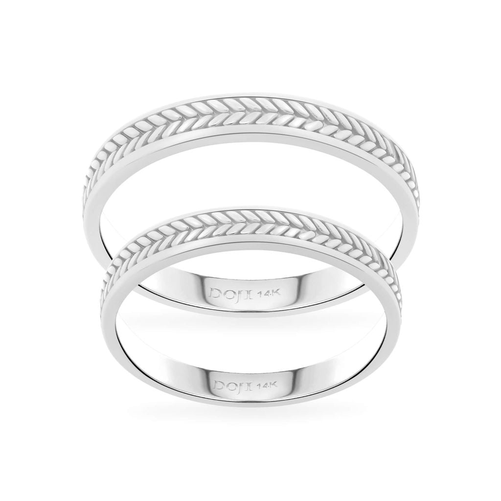 Nhẫn cưới 14K DOJI AWMG011971F2KK1 - AWMG011971F2KK1 