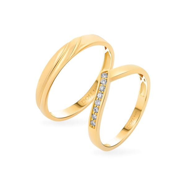 Nhẫn cưới 14K DOJI AWMG111934F1KK1 - AWFG111934F1ML1
