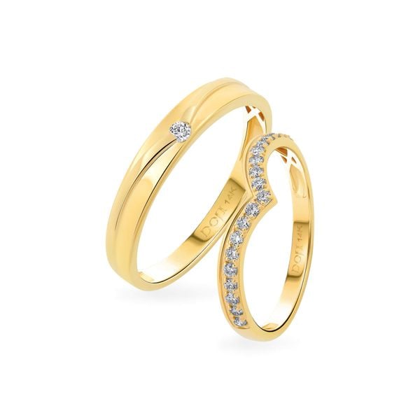 Nhẫn cưới 14K DOJI AWMG111937F1ML1 - AWFG111937F1ML1