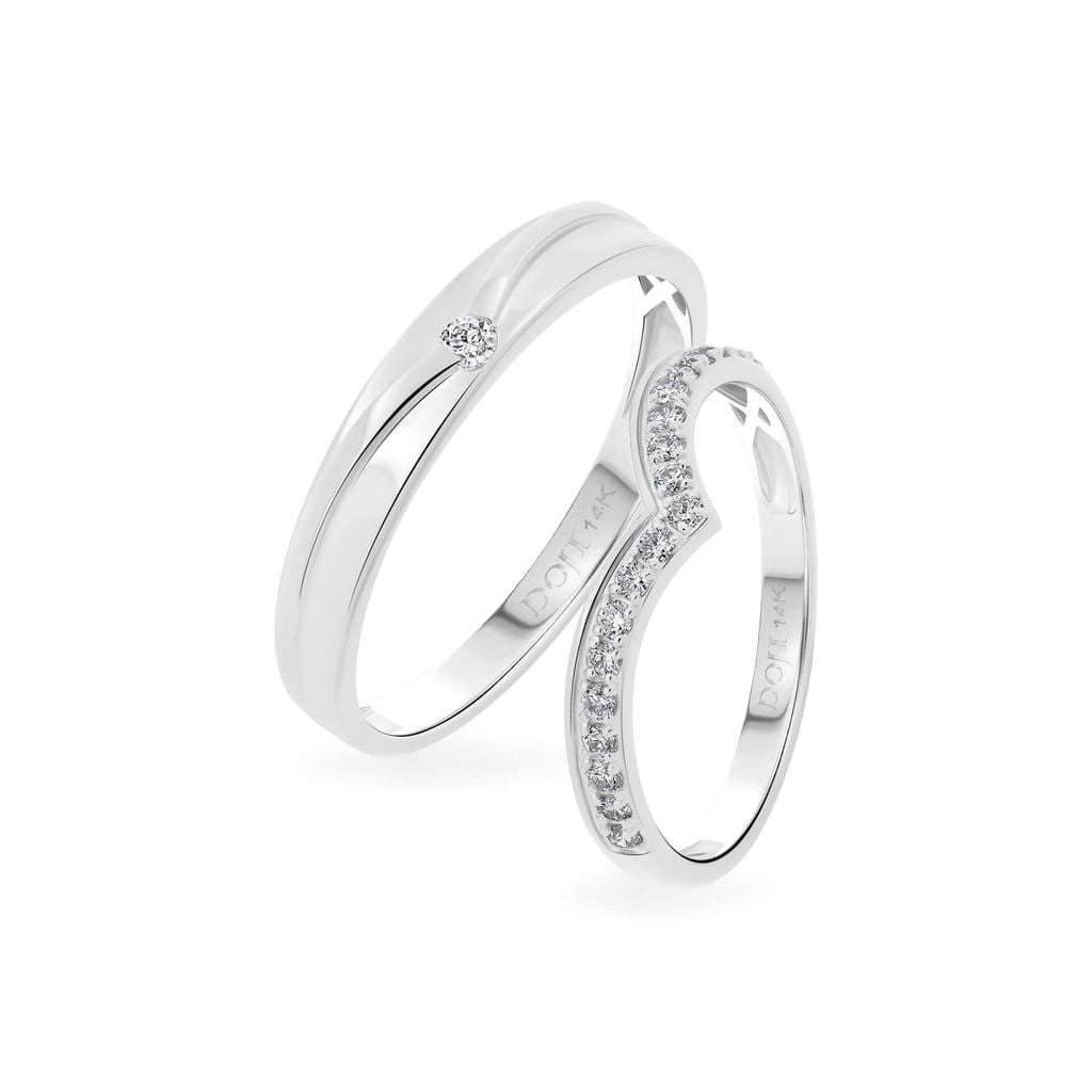 Nhẫn cưới 14K DOJI AWMG111937F2ML1 - AWFG111937F2ML1 