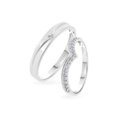 Nhẫn cưới 14K DOJI AWMG111937F2ML1 - AWFG111937F2ML1