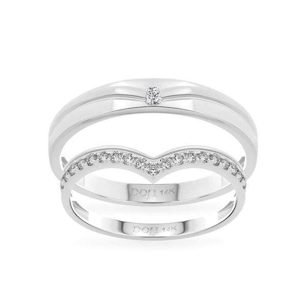 Nhẫn cưới 14K DOJI AWMG111937F2ML1 - AWFG111937F2ML1