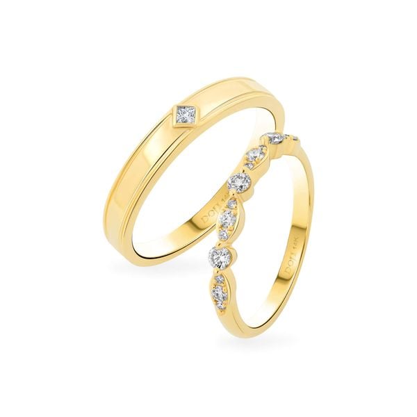 Nhẫn cưới 14K DOJI AWMG111938F1ML1 - AWFG111938F1ML1