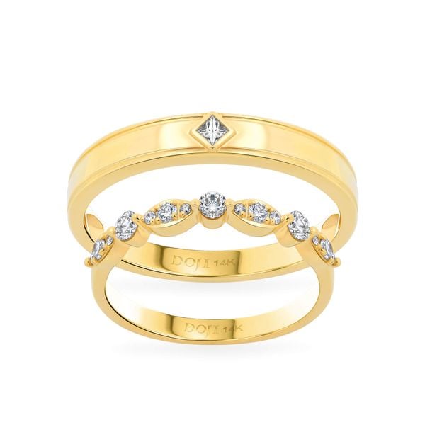 Nhẫn cưới 14K DOJI AWMG111938F1ML1 - AWFG111938F1ML1