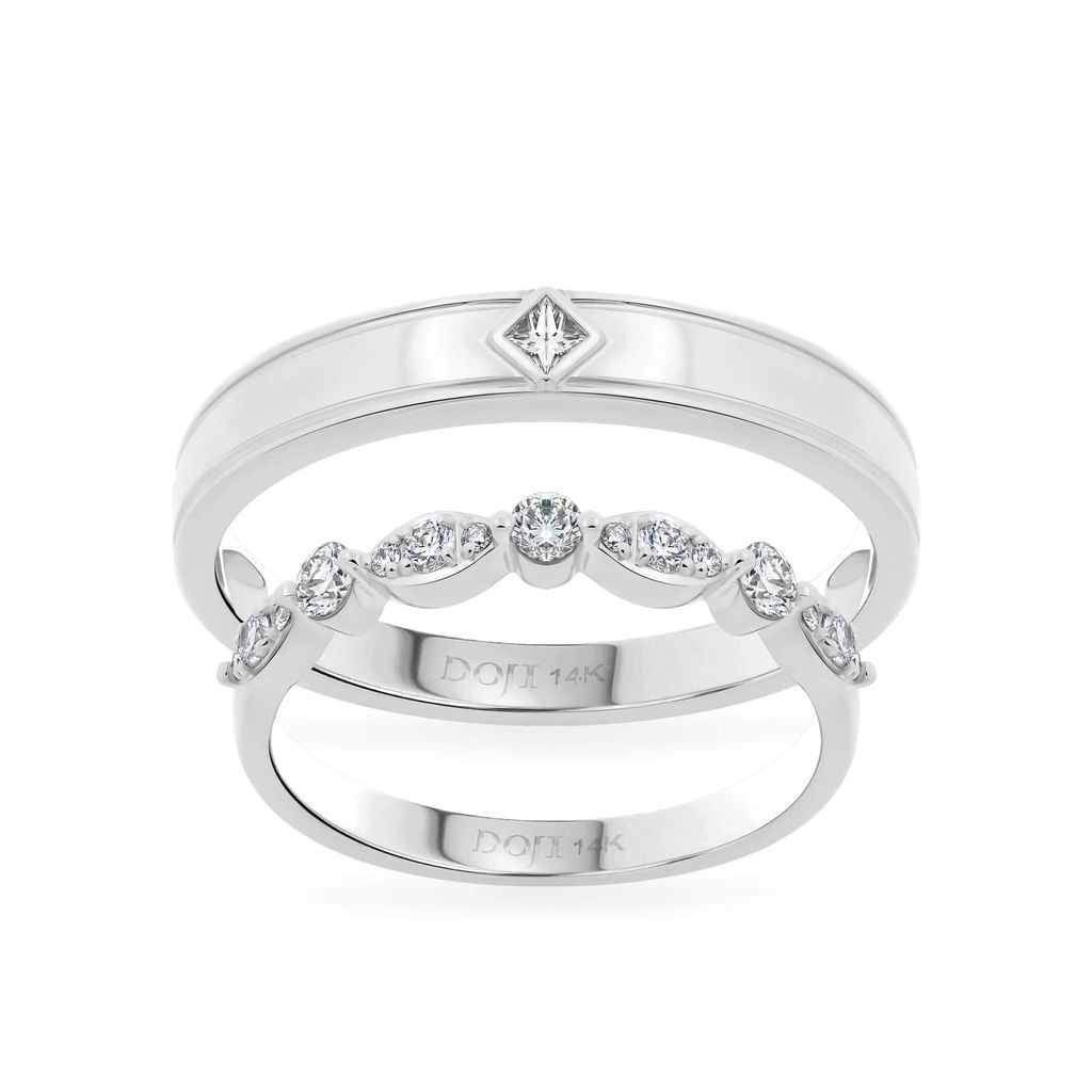 Nhẫn cưới 14K DOJI AWMG111938F2ML1 - AWFG111938F2ML1 