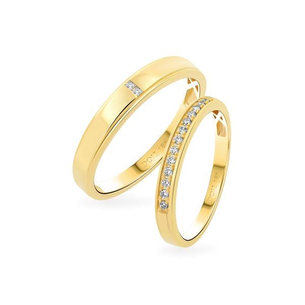 Nhẫn cưới 18K DOJI AWMG111939D1ML1 - AWFG111939D1ML1