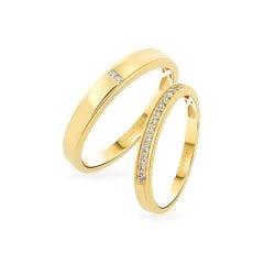 Nhẫn cưới 18K DOJI AWMG111939D1ML1 - AWFG111939D1ML1
