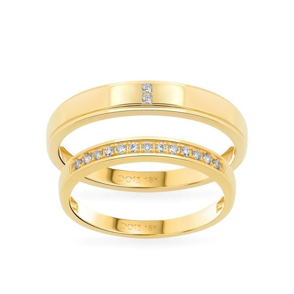 Nhẫn cưới 18K DOJI AWMG111939D1ML1 - AWFG111939D1ML1