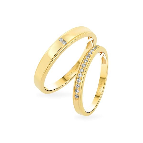 Nhẫn cưới 14K DOJI AWMG111939F1ML1 - AWFG111939F1ML1