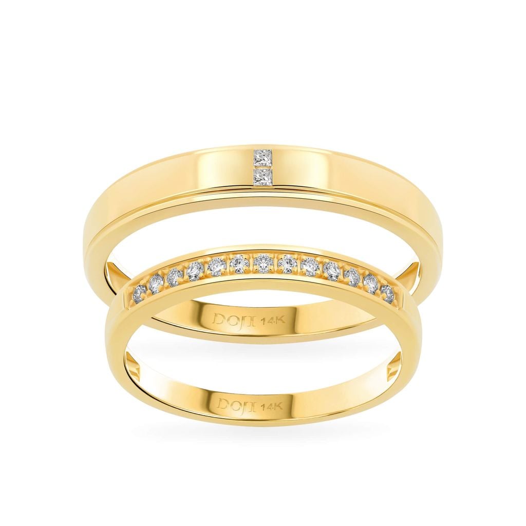 Nhẫn cưới 14K DOJI AWMG111939F1ML1 - AWFG111939F1ML1 