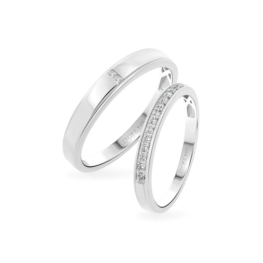 Nhẫn cưới 14K DOJI AWMG111939F2ML1 - AWFG111939F2ML1 