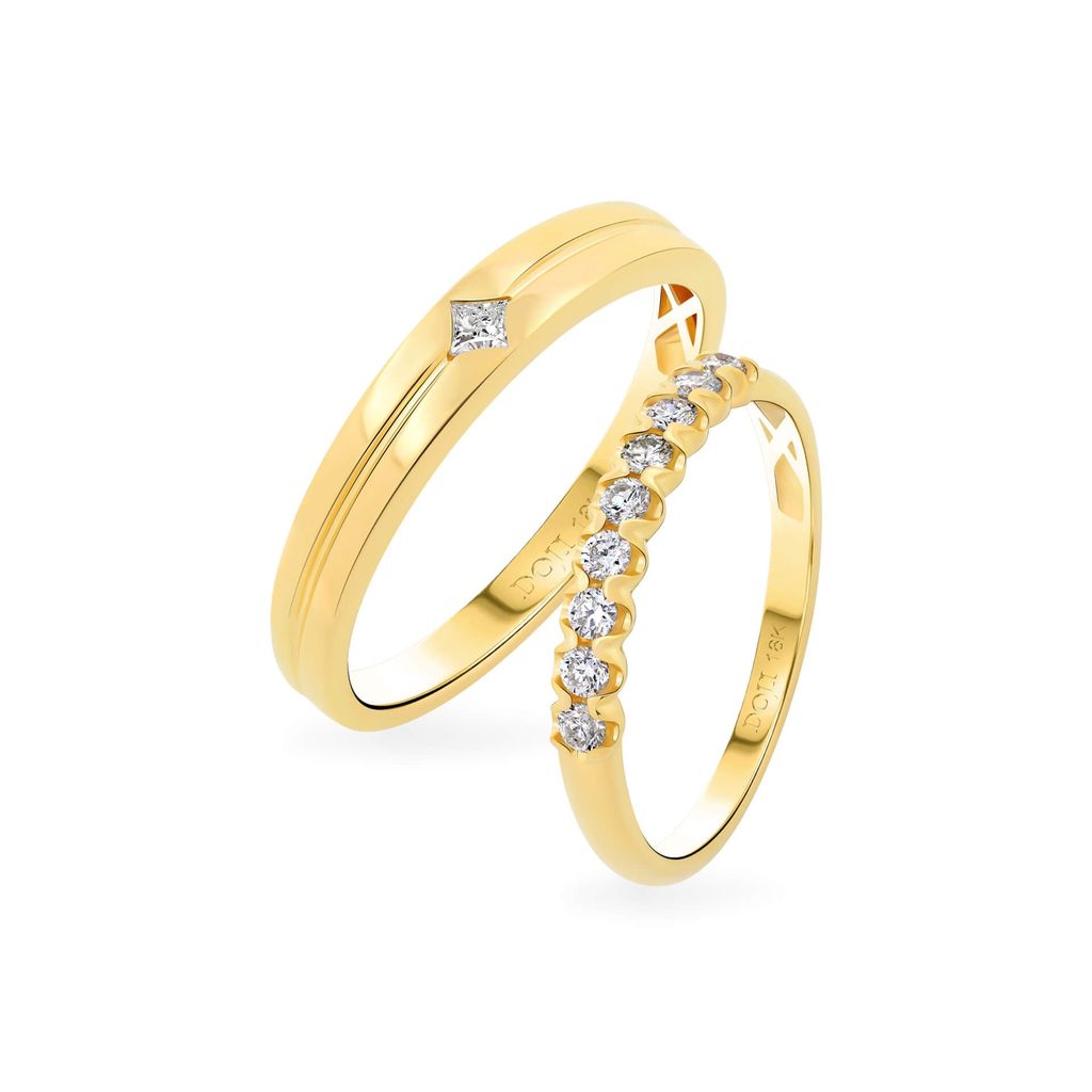 Nhẫn cưới 18K DOJI AWMG111942D1ML1 - AWFG111942D1ML1 