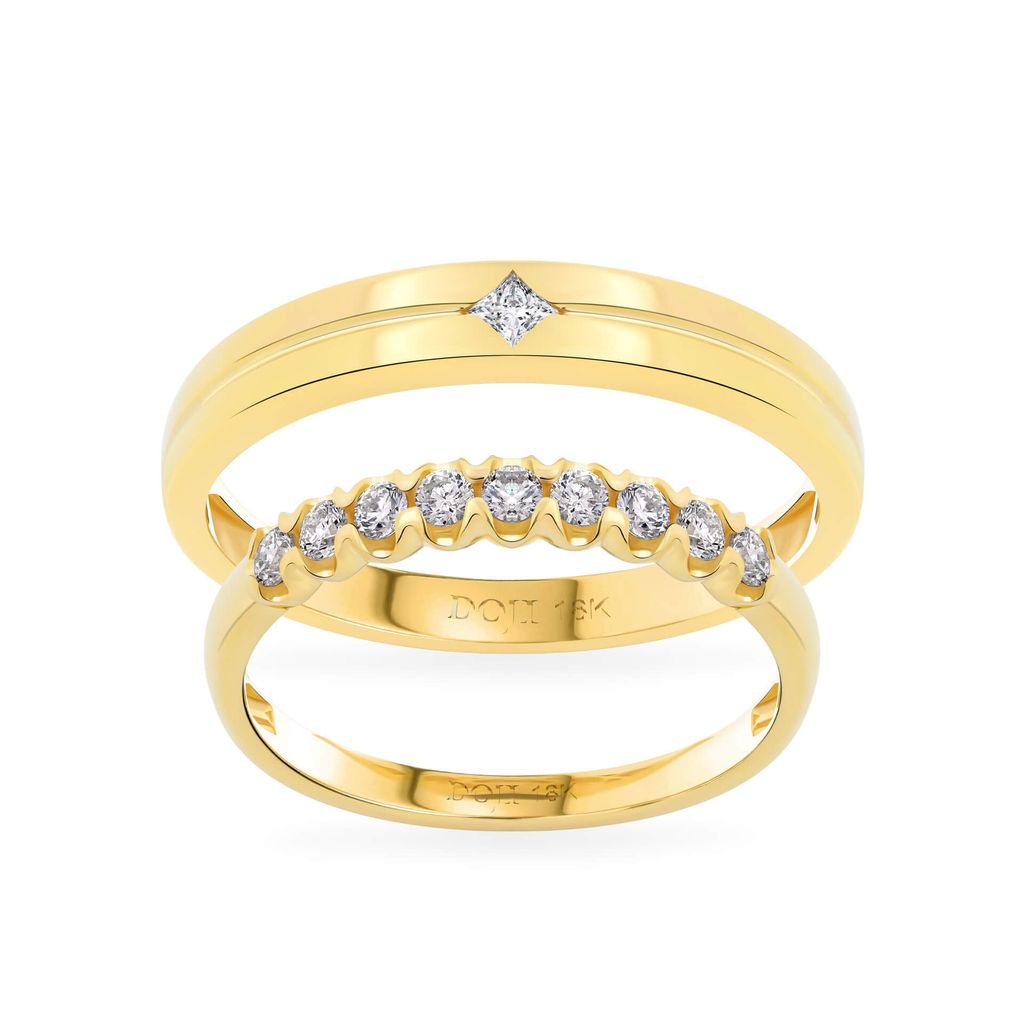 Nhẫn cưới 18K DOJI AWMG111942D1ML1 - AWFG111942D1ML1 