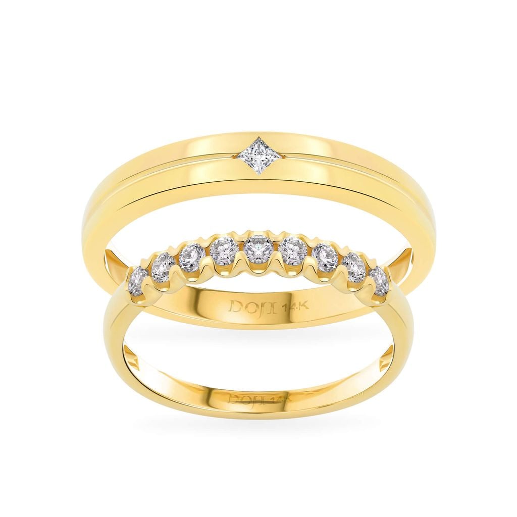 Nhẫn cưới 14K DOJI AWMG111942F1ML1 - AWFG111942F1ML1 