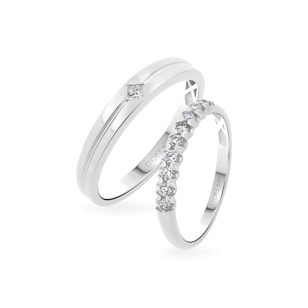 Nhẫn cưới 14K DOJI AWMG111942F2ML1 - AWFG111942F2ML1 