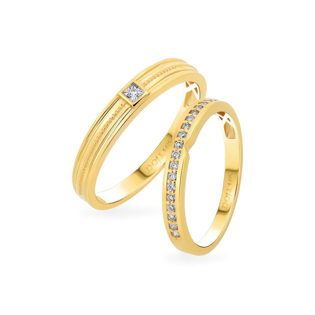 Nhẫn cưới 14K DOJI AWMG111943F1ML1 - AWFG111943F1ML1 