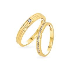 Nhẫn cưới 14K DOJI AWMG111943F1ML1 - AWFG111943F1ML1