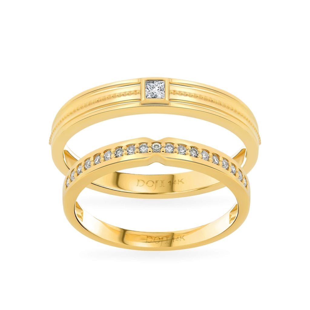 Nhẫn cưới 14K DOJI AWMG111943F1ML1 - AWFG111943F1ML1 
