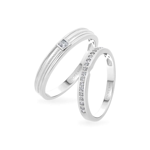 Nhẫn cưới 14K DOJI AWMG111943F2ML1 - AWFG111943F2ML1