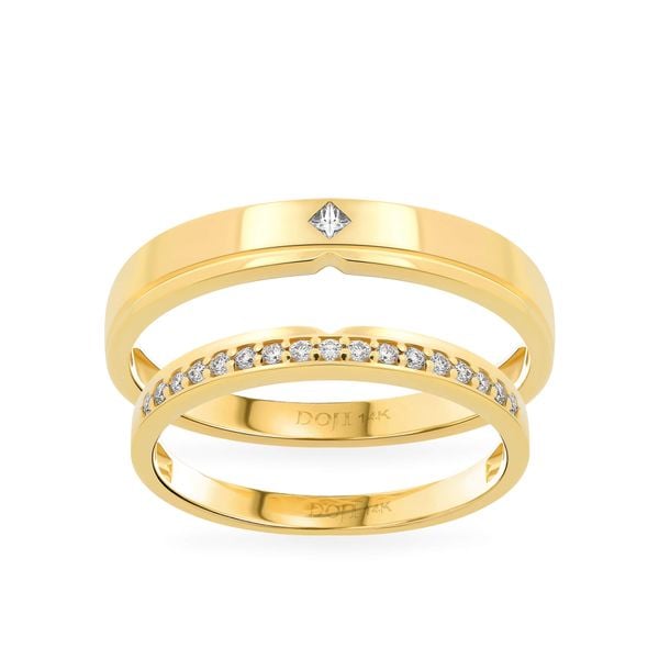 Nhẫn cưới 14K DOJI AWMG111944F1ML1 - AWFG111944F1ML1