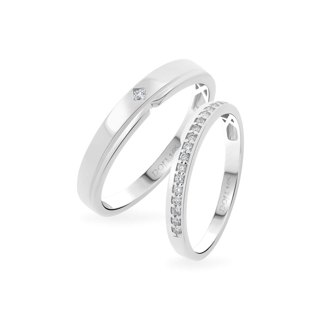 Nhẫn cưới 14K DOJI AWMG111944F2ML1 - AWFG111944F2ML1 