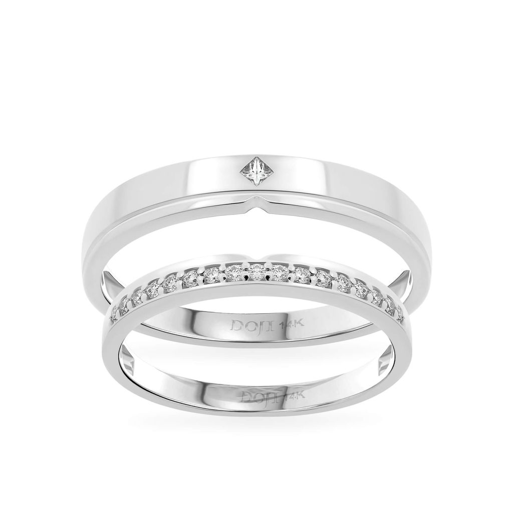 Nhẫn cưới 14K DOJI AWMG111944F2ML1 - AWFG111944F2ML1 