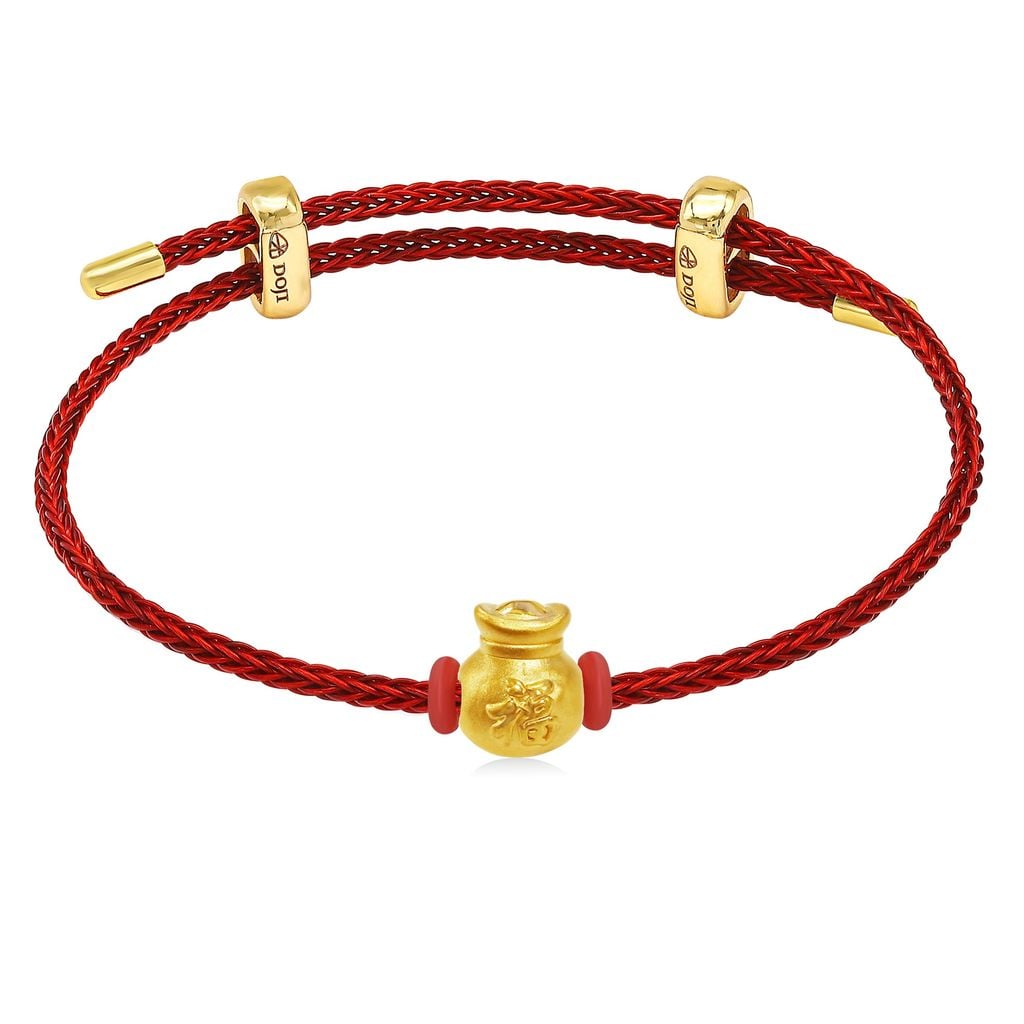 Vòng charm túi tiền vàng 24K DOJI BCB5000430A1XX1 