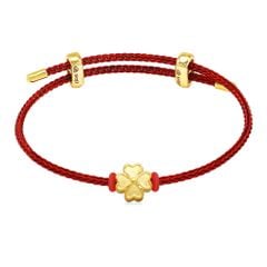 Vòng charm cỏ bốn lá vàng 24K DOJI BCB5003510A1XX1