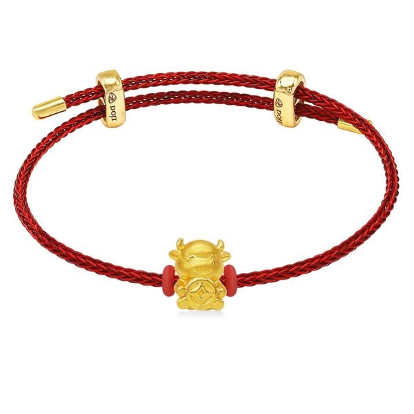 Vòng charm kim sửu vàng 24K DOJI BCB6002840A1XX1