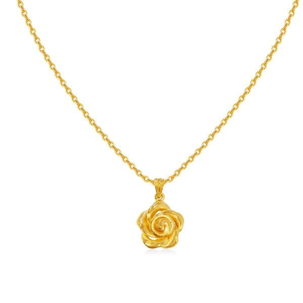 Mặt dây hoa hồng vàng 24K DOJI BFP5002300A1XX1