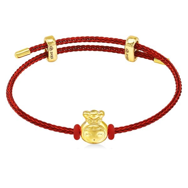 Vòng charm túi vàng vàng 24K DOJI BCB5000450A1XX1