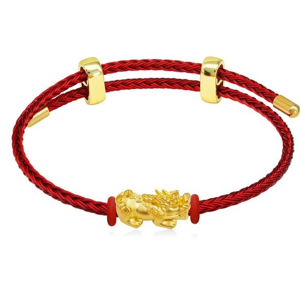 Vòng charm tỳ hưu vàng 24K DOJI BCB5000710A1XX1