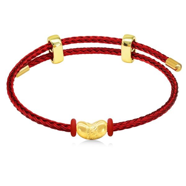 Vòng charm hạt đậu vàng 24K DOJI BCB5001310A1XX1