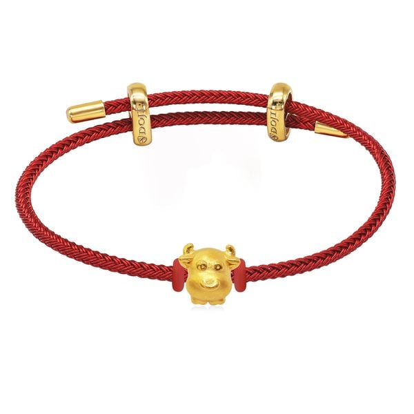 Vòng charm kim sửu vàng 24K DOJI BCB5001920A1XX1