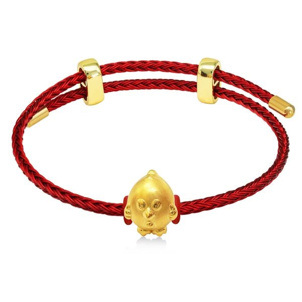 Vòng charm kim dậu vàng 24K DOJI BCB5001960A1XX1