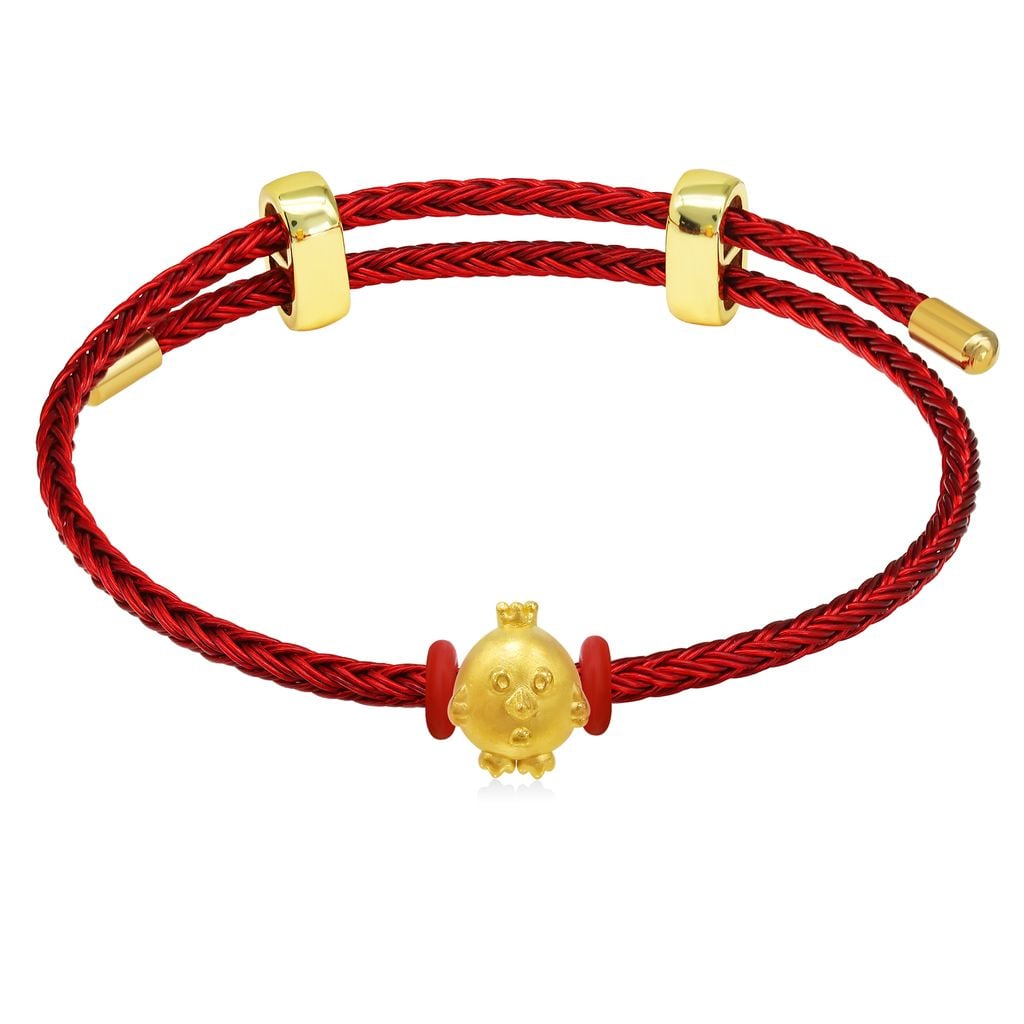 Vòng charm kim dậu vàng 24K DOJI BCB5002700A1XX1 
