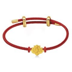 Vòng charm hoa sen vàng 24K DOJI BCB5003490A1XX1