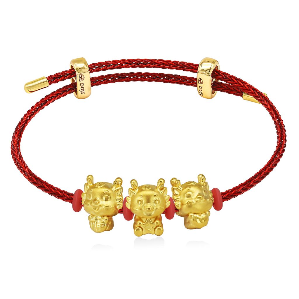 Vòng charm kim thìn vàng 24K DOJI BCB5004940A1XX1 