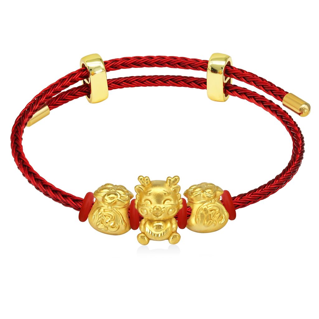 Vòng charm kim thìn vàng 24K DOJI BCB5004950A1XX1 