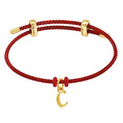 Vòng charm chữ C vàng 24K DOJI BCB5005310A1XX1