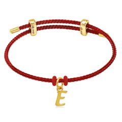 Vòng charm chữ E vàng 24K DOJI BCB5005330A1XX1