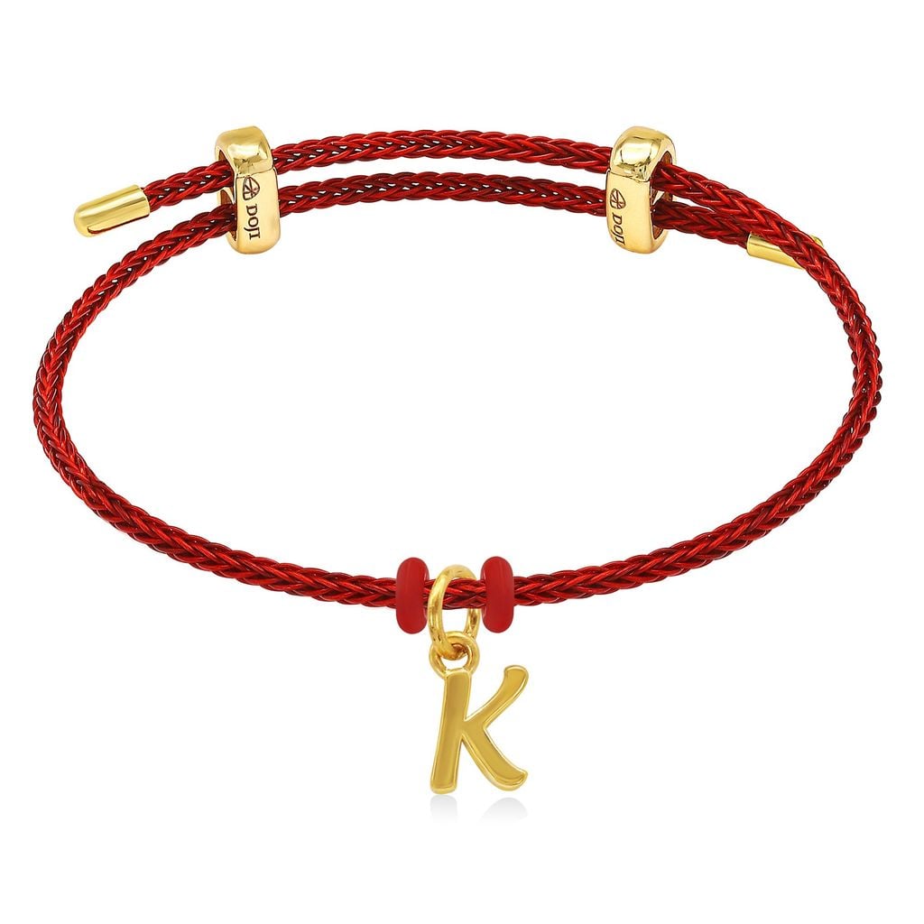 Vòng charm chữ K vàng 24K DOJI BCB5005390A1XX1 