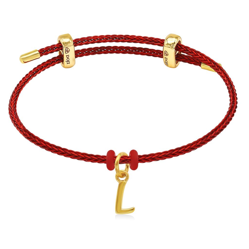 Vòng charm chữ L vàng 24K DOJI BCB5005400A1XX1 