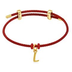 Vòng charm chữ L vàng 24K DOJI BCB5005400A1XX1