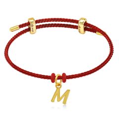 Vòng charm chữ M vàng 24K DOJI BCB5005410A1XX1