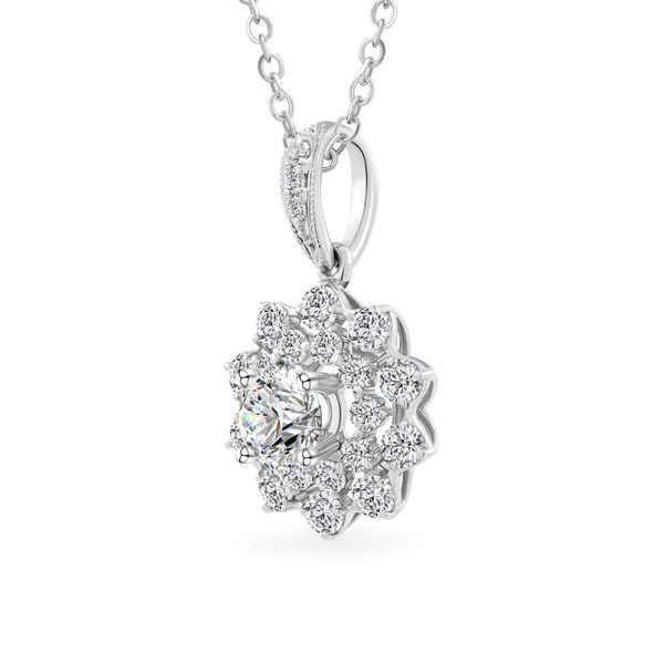 Mặt dây vàng trắng 14K gắn kim cương DOJI AFPB100125F2HA1