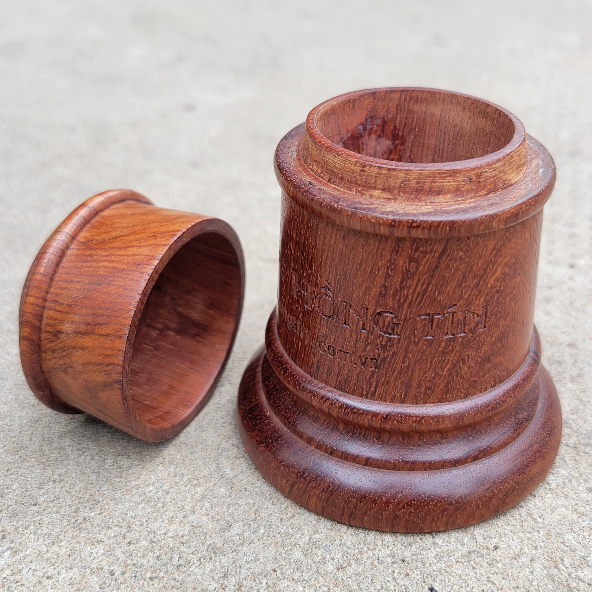 Hũ Tăm / Lọ Đựng Tăm -  Gỗ Hương