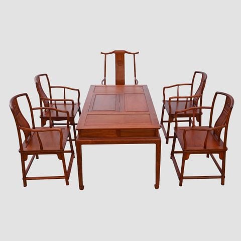 Bộ Bàn Trà Gỗ Hương Lào - 1387